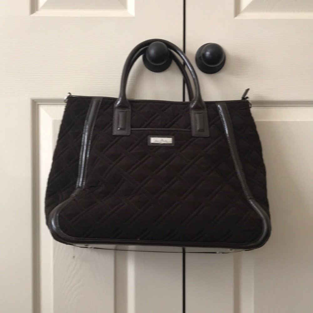Vera Bradley Trimmed Trapeze Satchel - Large